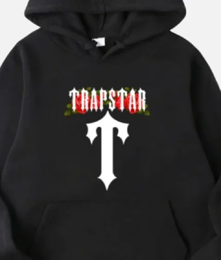 T For Trapstar Flowers Pull Black (1)