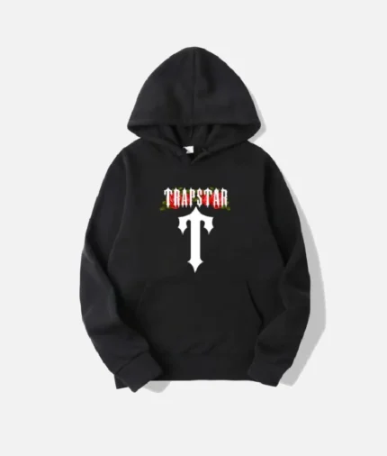 T For Trapstar Flowers Pull Black (2)