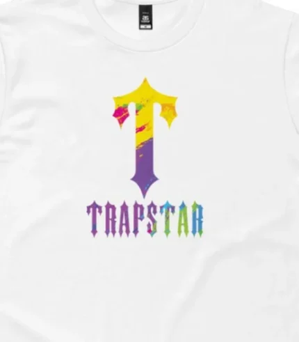 T Shirt Peinture T For Trapstar Blanc (1)