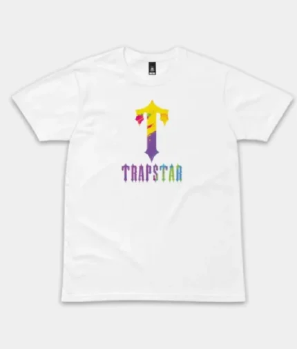 T Shirt Peinture T For Trapstar Blanc (2)