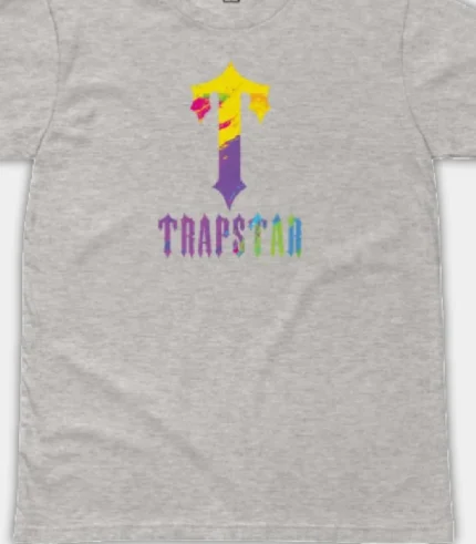 T Shirt Peinture T For Trapstar Gris (1)
