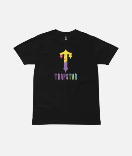 T Shirt Peinture T For Trapstar Noir (2)