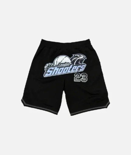 Trapstar Shooters SS23 Basketball Shorts Glace Noir (2)